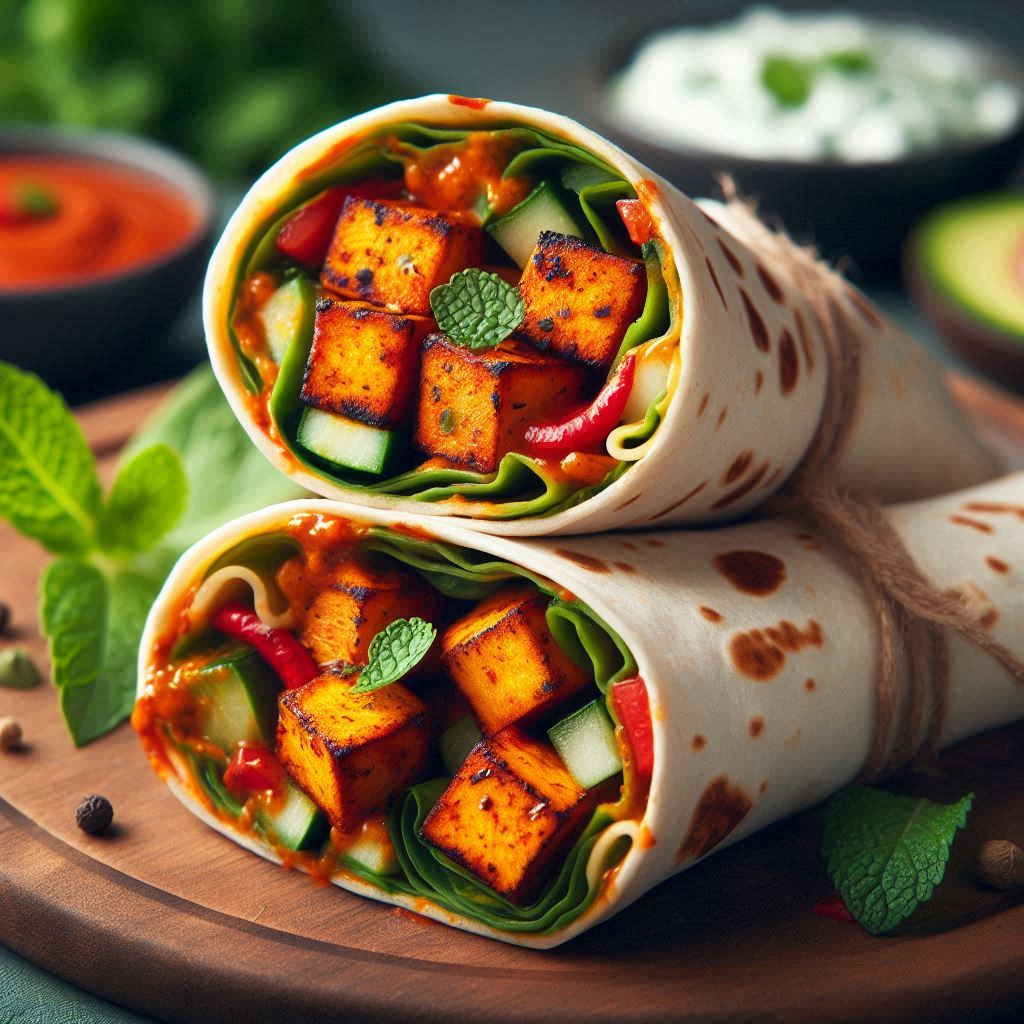 Spicy Paneer Wrap